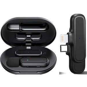 z6 digital mini portable wireless microphone recording clip mic with receiver for all android- ios mobile phonestabspctype cmicro usbusb ports laptop-vloggingyoutube online classzoom call