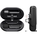Z6 Digital Mini Portable Wireless Microphone Recording Clip Mic with Receiver for All Android Type C Smart Phone ,iOS iPhone Mobile Phones,tablets, PC: for Vlogging,YouTube Online Class,Zoom Call