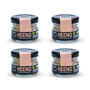 zaaika extra strong natural asafoetida hing  hand pounded organic pure kadak heeng  pure asafoetida  - pack of 4 15 gm each afghani nukra  no atta no maida