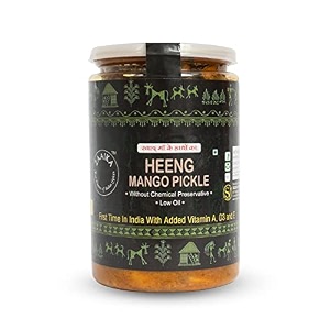 zaaika heeng mango pickle low oil indiantraditional home made hing aam ka achaar  no preservatives 900gm
