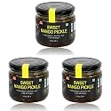 ZAAIKA Sweet Mango Pickle Low Oil Indian Traditional Home Made Achaar with Glass Jar | No Preservatives (Sweet Mango Pickle - 900 Gram)