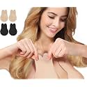 Zacca Adhesive Bra, 2 Pairs Breast Lift Tape Lift Up Invisible Bra Nippleless Covers Sticky Bras Silicone Breast Lift Pasties