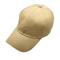 Zacharias Girl's Cotton Adjustable Plain Solid Baseball Cap