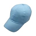 Zacharias Girl's Cotton Adjustable Plain Solid Baseball Cap