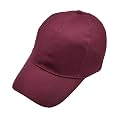 Zacharias Girl's Cotton Adjustable Plain Solid Baseball Cap