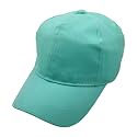 Zacharias Girl's Cotton Adjustable Plain Solid Baseball Cap