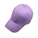 Zacharias Girl's Cotton Adjustable Plain Solid Baseball Cap