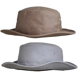 zacharias men39s cotton cricket umpire hat beige amp light grey_free size pack of 2