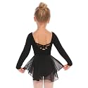Zaclotre Girl's Classic Long Sleeve Dance Dresses Ballet Skirted Leotard