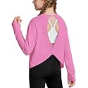 Zaclotre Girls Athletic Long Sleeve Shirts Open Back Crop Tops Workout Tee