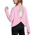 Zaclotre Girls Athletic Long Sleeve Shirts Open Back Crop Tops Workout Tee