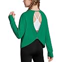 Zaclotre Girls Athletic Long Sleeve Shirts Open Back Crop Tops Workout Tee