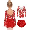 Zaclotre Girls Ballet Leotards Toddler Dance Dress Outfit with Skirt Combo