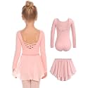 Zaclotre Girls Ballet Leotards Toddler Dance Dress Outfit with Skirt Combo