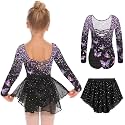Zaclotre Girls Ballet Leotards Toddler Dance Dress Outfit with Skirt Combo