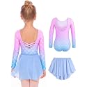 Zaclotre Girls Ballet Leotards Toddler Dance Dress Outfit with Skirt Combo