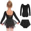 Zaclotre Girls Ballet Leotards Toddler Dance Dress Outfit with Skirt Combo