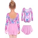 Zaclotre Girls Ballet Leotards Toddler Dance Dress Outfit with Skirt Combo