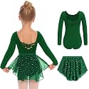 Zaclotre Girls Ballet Leotards Toddler Dance Dress Outfit with Skirt Combo
