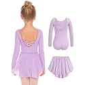 Zaclotre Girls Ballet Leotards Toddler Dance Dress Outfit with Skirt Combo