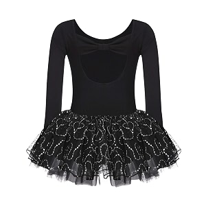 zaclotre girls ballet long sleeve skirted leotards with tutus skirt dance dress ballerina outfits