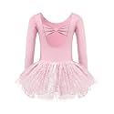 Zaclotre Girls Ballet Long Sleeve Skirted Leotards with Tutus Skirt Dance Dress Ballerina Outfits