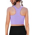 Zaclotre Girls Tank Tops Double Lined Racerback Crop Tops Athletic Shirts