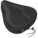 Zacro Bike Seat Cushion - Gel Padded Cover for Men Women Comfort, Extra Soft Exercise Bicycle Compatible with Peloton, Stationary or Cruiser Seats