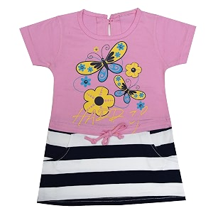 Baby Girls Cotton Printed Frock 6 Months