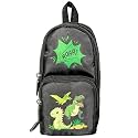 ZAFCO Dinosaur Theme Standing Pencil Case for Kids – Large Capacity 3 Layer Backpack Design Stationery Organizer with 6 Compartments, Canvas Pouch for Boys &amp; Girls- Black 1 Piece