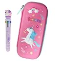 ZAFCO EVA Space Astronaut Theme Pencil Case Large Capacity 3D Pouch Bag School Stationery Organizer Box for Students Kids Premium Stylish Pen Holder(Pack of 1) (BLUE2) (Unicorn Pink)