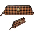 ZAFCO Vegan Leather Pencil Case for Girls | Pen Box Large Capacity | Multiuse Portable Pouch for Office School and College | Pencil Bag Stationery Accessory Organizer 1 Unit (Beige)