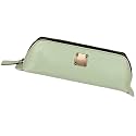 ZAFCO Vegan Leather Pencil Case for Girls | Pen Box Large Capacity | Multiuse Portable Pouch for Office School and College | Pencil Bag Stationery Accessory Organizer 1 Unit (Green)