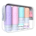 Zafit 18 Pack travel Bottles for Toiletries, TSA Approved Silicone Travel Containers Leak Proof Refillable Travel Accessories for Shampoo Conditioner Lotion Body Wash, Multicolored C, Casual