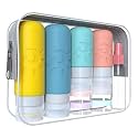 Zafit 18 Pack travel Bottles for Toiletries, TSA Approved Silicone Travel Containers Leak Proof Refillable Travel Accessories for Shampoo Conditioner Lotion Body Wash(Multicolored B)