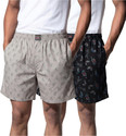 Zafly Pack of 2 Printed Men Grey