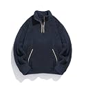 ZAFUL Men 1/4 Zipper Ethnic Aztec Fleece Unisex Winter Sweatshirt Tops 2026