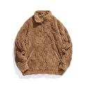 ZAFUL Men 1/4 Zipper Ethnic Aztec Fleece Unisex Winter Sweatshirt Tops 2026