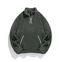 ZAFUL Men 1/4 Zipper Ethnic Aztec Fleece Unisex Winter Sweatshirt Tops 2026