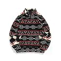 ZAFUL Men 1/4 Zipper Ethnic Aztec Fleece Unisex Winter Sweatshirt Tops 2026