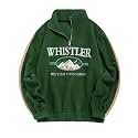 ZAFUL Mens Quarter Zip Fleece Pullover Oversized Vintage Aztec Sweatshirt