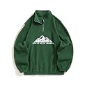 ZAFUL Mens Quarter Zip Fleece Pullover Oversized Vintage Aztec Sweatshirt
