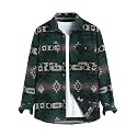 ZAFUL Unisex Plaid Flannel Shirt Jacket Button Down Long Sleeve Pocket Coat Outwear