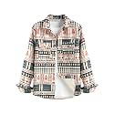 ZAFUL Unisex Plaid Flannel Shirt Jacket Button Down Long Sleeve Pocket Coat Outwear