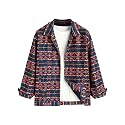 ZAFUL Unisex Plaid Flannel Shirt Jacket Button Down Long Sleeve Pocket Coat Outwear