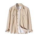 ZAFUL Unisex Plaid Flannel Shirt Jacket Button Down Long Sleeve Pocket Coat Outwear