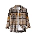 ZAFUL Unisex Plaid Flannel Shirt Jacket Button Down Long Sleeve Pocket Coat Outwear