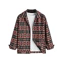 ZAFUL Unisex Plaid Flannel Shirt Jacket Button Down Long Sleeve Pocket Coat Outwear