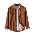 ZAFUL Unisex Plaid Flannel Shirt Jacket Button Down Long Sleeve Pocket Coat Outwear