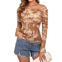 ZAFUL Women39s Sexy Off The Shoulder Mesh